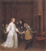 Gerard Ter Borch Dancing Couple Germany oil painting artist